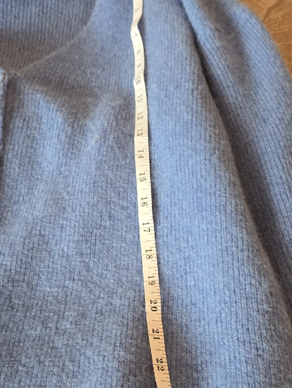 Sezane Sky Blue V-Neck Button Cardigan Sweater - Picture 6 of 6